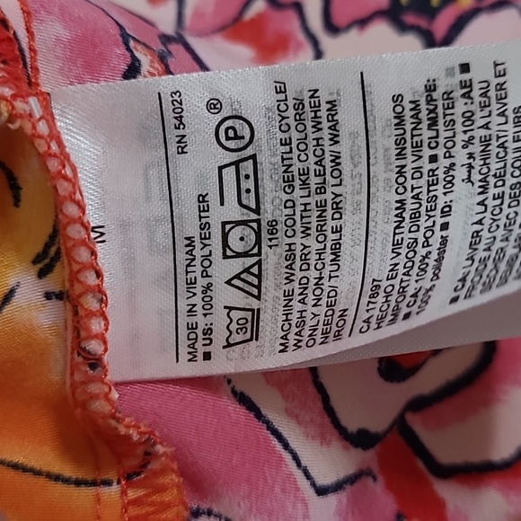 Old Navy Orange Floral Dress, Medium, 20 ptp - Picture 8 of 8